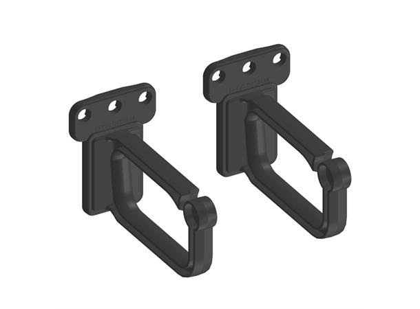 Enoc kabelbøyle Rack Vertikal Sort 1U For profilmontering (sort) 1 par